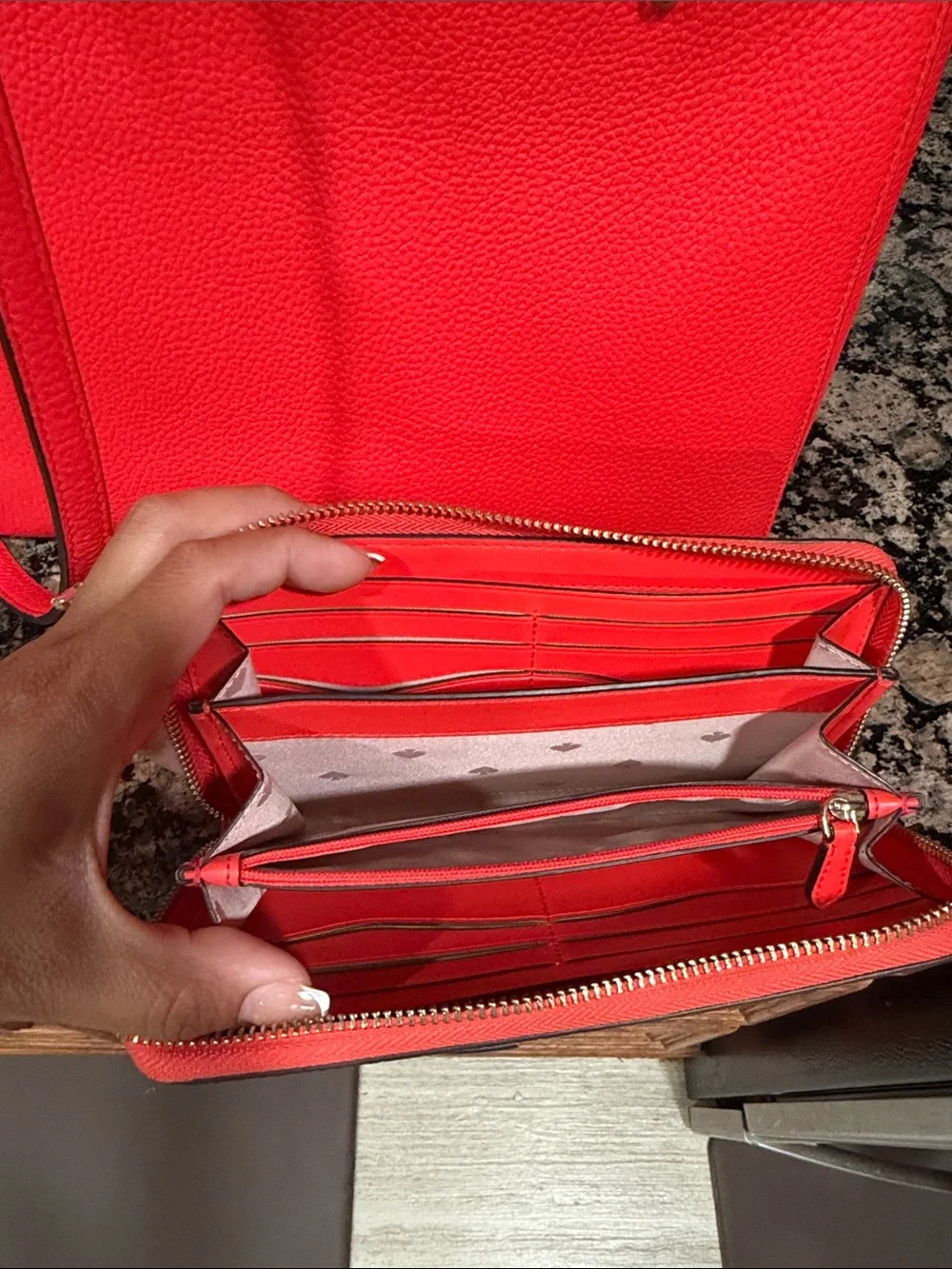 kate spade bright red